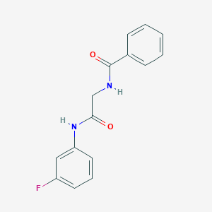 N-{2-[(3-fluorophenyl)amino]-2-oxoethyl}benzamide