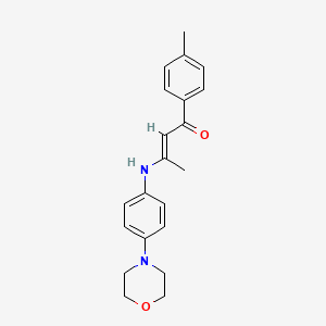 1-(4-methylphenyl)-3-{[4-(4-morpholinyl)phenyl]amino}-2-buten-1-one