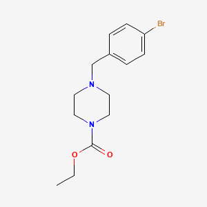 molecular formula C14H19BrN2O2 B5754342 ethyl 4-(4-bromobenzyl)-1-piperazinecarboxylate 