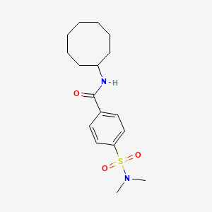 molecular formula C17H26N2O3S B5754355 N-cyclooctyl-4-(dimethylsulfamoyl)benzamide 