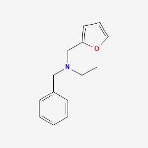 molecular formula C14H17NO B5754369 N-benzyl-N-(furan-2-ylmethyl)ethanamine 
