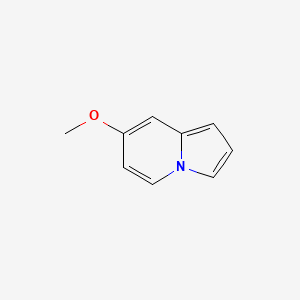 molecular formula C9H9NO B575445 7-Methoxyindolizine CAS No. 195615-13-5