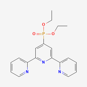 molecular formula C19H20N3O3P B575455 Diethyl 2,2':6',2''-terpyridine-4'-phosphonate CAS No. 161583-75-1