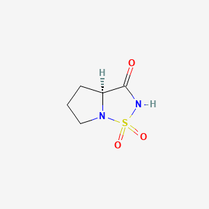 Pyrrolo[1,2-b][1,2,5]thiadiazol-3(2H)-one, tetrahydro-, 1,1-dioxide, (S)-(9CI)