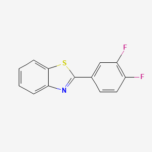 molecular formula C13H7F2NS B575463 2-(3,4-Difluorophenyl)-1,3-benzothiazole CAS No. 170151-90-3