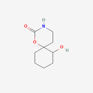 B575469 7-Hydroxy-1-oxa-3-azaspiro[5.5]undecan-2-one CAS No. 165683-53-4