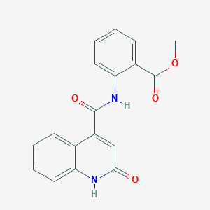 molecular formula C18H14N2O4 B5754712 methyl 2-(2-oxo-1,2-dihydroquinoline-4-amido)benzoate 