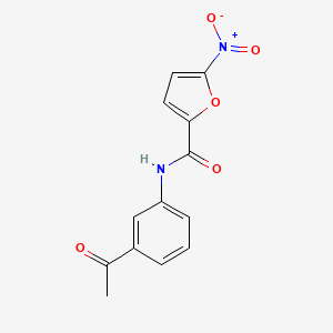 molecular formula C13H10N2O5 B5754748 N-(3-acetylphenyl)-5-nitro-2-furamide 