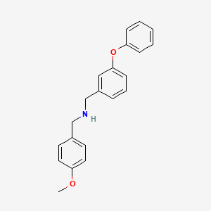 molecular formula C21H21NO2 B5754782 N-(4-methoxybenzyl)-N-(3-phenoxybenzyl)amine 