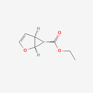molecular formula C8H10O3 B575479 Ethyl (1S,5S,6S)-2-oxabicyclo[3.1.0]hex-3-ene-6-carboxylate CAS No. 191471-74-6