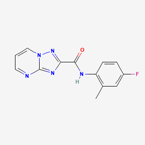molecular formula C13H10FN5O B5754839 N~2~-(4-FLUORO-2-METHYLPHENYL)[1,2,4]TRIAZOLO[1,5-A]PYRIMIDINE-2-CARBOXAMIDE 