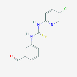molecular formula C14H12ClN3OS B5754852 1-(3-Acetylphenyl)-3-(5-chloropyridin-2-yl)thiourea 