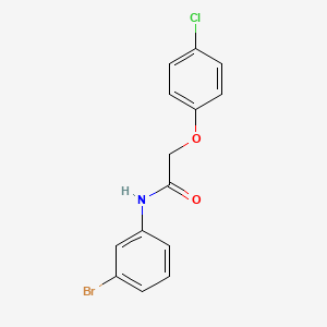 molecular formula C14H11BrClNO2 B5754864 N-(3-bromophenyl)-2-(4-chlorophenoxy)acetamide CAS No. 5403-62-3