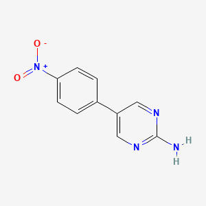 molecular formula C10H8N4O2 B5754917 5-(4-Nitro-phenyl)-pyrimidin-2-ylamine 