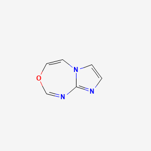 molecular formula C6H5N3O B575494 Imidazo[2,1-d][1,3,5]oxadiazepine CAS No. 187942-48-9