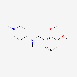 molecular formula C16H26N2O2 B5755159 N-[(2,3-dimethoxyphenyl)methyl]-N,1-dimethylpiperidin-4-amine 