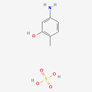 molecular formula C7H11NO5S B575519 5-Amino-2-methylphenol sulfate CAS No. 183293-62-1