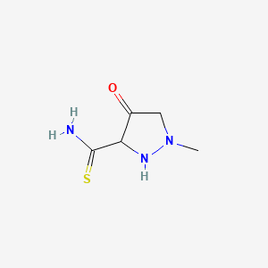 1-Methyl-4-oxopyrazolidine-3-carbothioamide