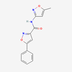 molecular formula C14H11N3O3 B5755249 N~3~-(5-METHYL-3-ISOXAZOLYL)-5-PHENYL-3-ISOXAZOLECARBOXAMIDE 