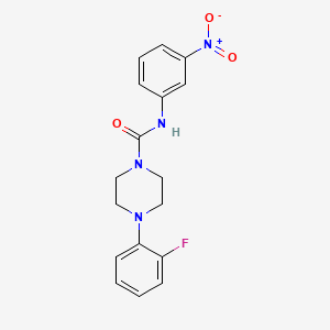 molecular formula C17H17FN4O3 B5755251 4-(2-fluorophenyl)-N-(3-nitrophenyl)piperazine-1-carboxamide 