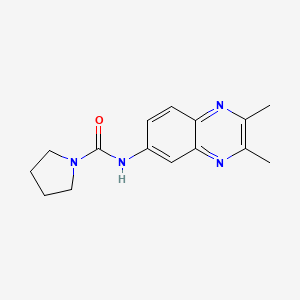 molecular formula C15H18N4O B5755377 N-(2,3-dimethylquinoxalin-6-yl)pyrrolidine-1-carboxamide 
