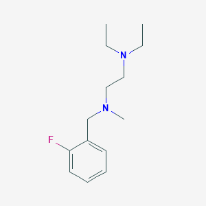 molecular formula C14H23FN2 B5755521 N',N'-diethyl-N-[(2-fluorophenyl)methyl]-N-methylethane-1,2-diamine 