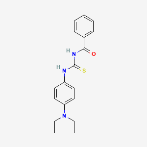molecular formula C18H21N3OS B5755594 N-{[4-(diethylamino)phenyl]carbamothioyl}benzamide 