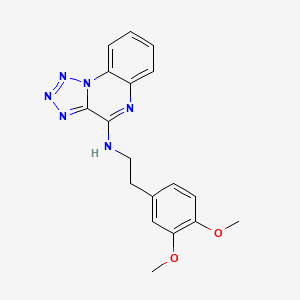 molecular formula C18H18N6O2 B5755610 N-[2-(3,4-dimethoxyphenyl)ethyl]-[1,2,3,4]tetrazolo[1,5-a]quinoxalin-4-amine 