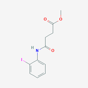 molecular formula C11H12INO3 B5755624 Methyl 4-(2-iodoanilino)-4-oxobutanoate 