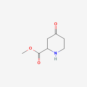 molecular formula C7H11NO3 B575567 Methyl 4-oxopiperidine-2-carboxylate CAS No. 187753-15-7