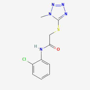 molecular formula C10H10ClN5OS B5755702 N-(2-chlorophenyl)-2-[(1-methyl-1H-tetrazol-5-yl)sulfanyl]acetamide 