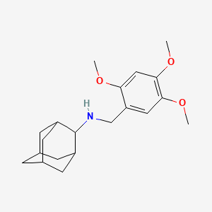 molecular formula C20H29NO3 B5755751 N-(2-ADAMANTYL)-N-(2,4,5-TRIMETHOXYBENZYL)AMINE 