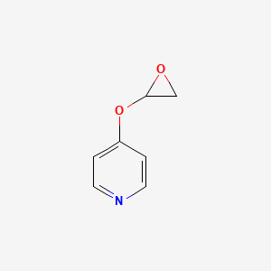 molecular formula C7H7NO2 B575576 4-(Oxiran-2-yloxy)pyridine CAS No. 192717-18-3