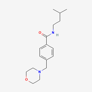 molecular formula C17H26N2O2 B5755763 N-(3-methylbutyl)-4-(morpholin-4-ylmethyl)benzamide 