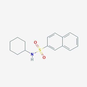 molecular formula C16H19NO2S B5755791 N-cyclohexylnaphthalene-2-sulfonamide 
