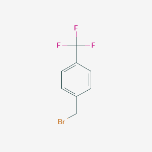 molecular formula C8H6BrF3 B057558 1-(Bromomethyl)-4-(trifluoromethyl)benzene CAS No. 402-49-3