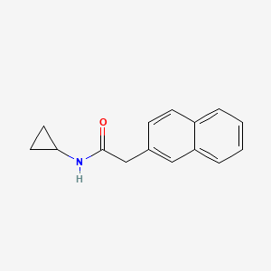 molecular formula C15H15NO B5755860 N-cyclopropyl-2-naphthalen-2-ylacetamide 