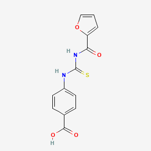 molecular formula C13H10N2O4S B5755897 4-{[(Furan-2-ylcarbonyl)carbamothioyl]amino}benzoic acid 