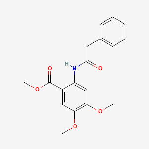 molecular formula C18H19NO5 B5756000 Methyl 4,5-dimethoxy-2-[(2-phenylacetyl)amino]benzoate CAS No. 496872-69-6