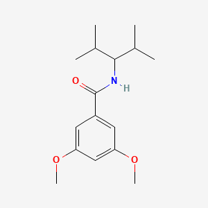 molecular formula C16H25NO3 B5756021 N-(2,4-dimethylpentan-3-yl)-3,5-dimethoxybenzamide 