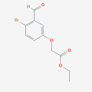 molecular formula C11H11BrO4 B5756076 ethyl (4-bromo-3-formylphenoxy)acetate 