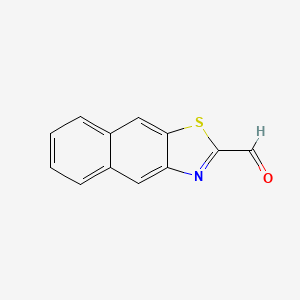 molecular formula C12H7NOS B575610 Naphtho[2,3-d]thiazole-2-carbaldehyde CAS No. 190834-54-9