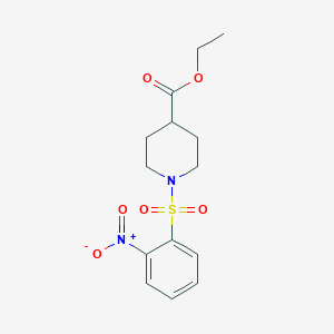 molecular formula C14H18N2O6S B5756128 Ethyl 1-[(2-nitrophenyl)sulfonyl]piperidine-4-carboxylate CAS No. 326898-54-8