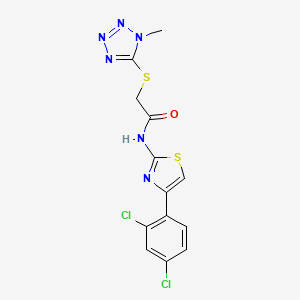 N-[4-(2,4-dichlorophenyl)-1,3-thiazol-2-yl]-2-[(1-methyl-1H-tetrazol-5-yl)thio]acetamide