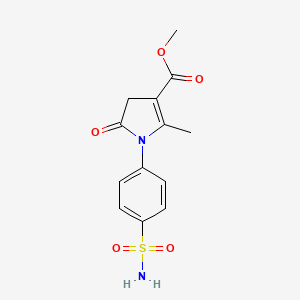 methyl 1-[4-(aminosulfonyl)phenyl]-2-methyl-5-oxo-4,5-dihydro-1H-pyrrole-3-carboxylate