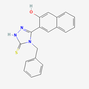 3-(4-benzyl-5-mercapto-4H-1,2,4-triazol-3-yl)-2-naphthol