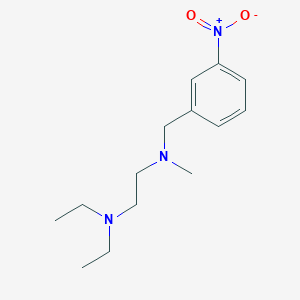 molecular formula C14H23N3O2 B5756211 N',N'-diethyl-N-methyl-N-[(3-nitrophenyl)methyl]ethane-1,2-diamine 