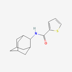 molecular formula C15H19NOS B5756232 N-(tricyclo[3.3.1.1~3,7~]dec-2-yl)thiophene-2-carboxamide 