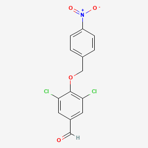 3,5-dichloro-4-[(4-nitrobenzyl)oxy]benzaldehyde