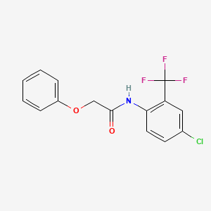 N-[4-chloro-2-(trifluoromethyl)phenyl]-2-phenoxyacetamide